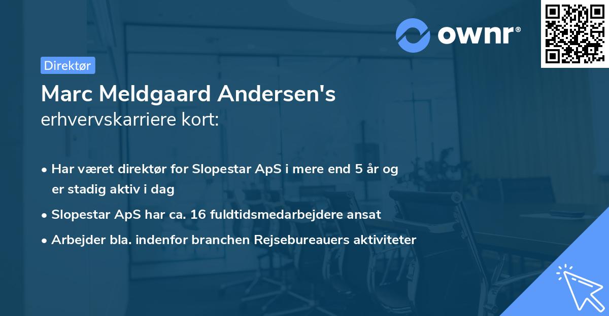 Marc Meldgaard Andersen's erhvervskarriere kort
