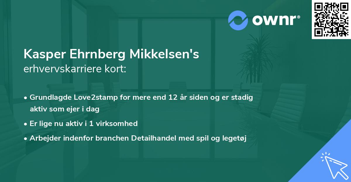Kasper Ehrnberg Mikkelsen's erhvervskarriere kort