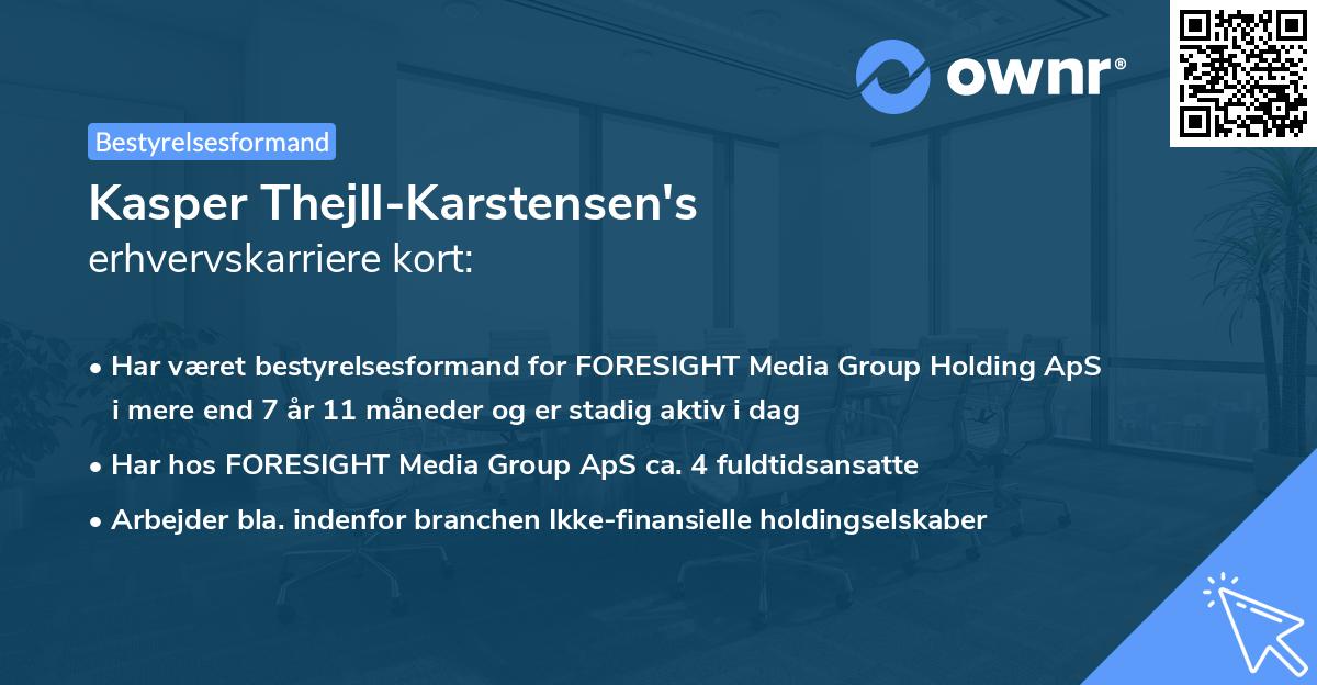 Kasper Thejll-Karstensen's erhvervskarriere kort
