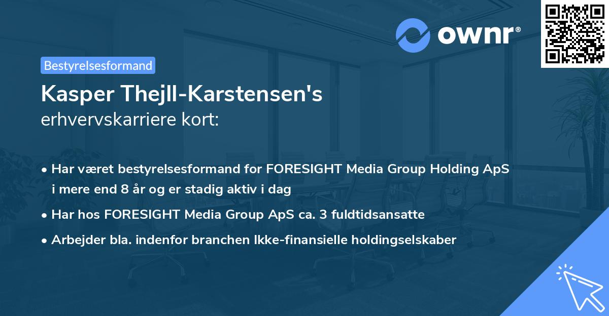 Kasper Thejll-Karstensen's erhvervskarriere kort