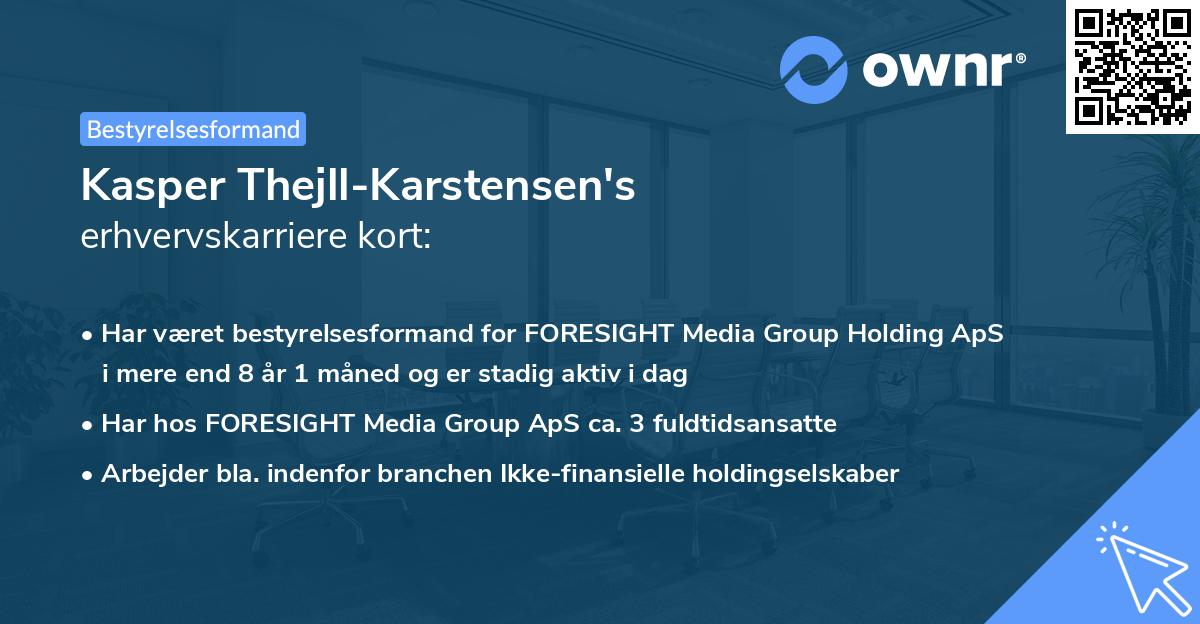 Kasper Thejll-Karstensen's erhvervskarriere kort
