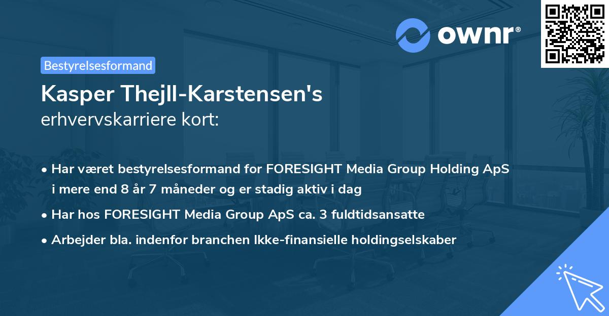 Kasper Thejll-Karstensen's erhvervskarriere kort