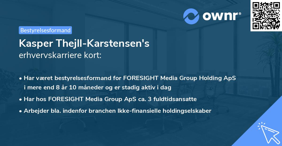 Kasper Thejll-Karstensen's erhvervskarriere kort