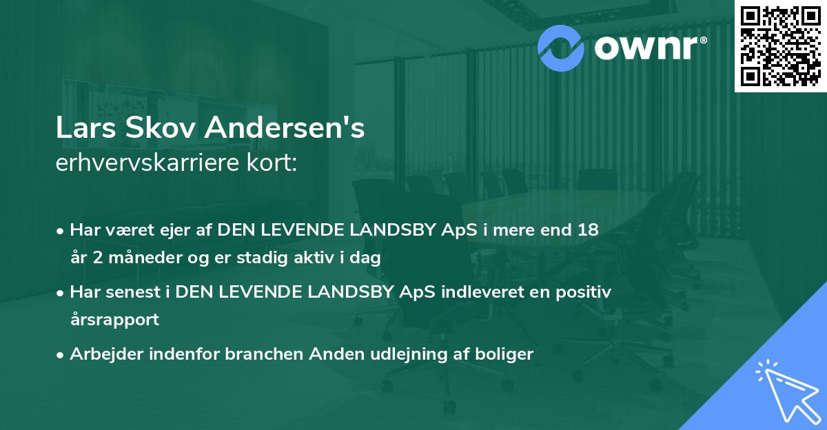 Lars Skov Andersen's erhvervskarriere kort