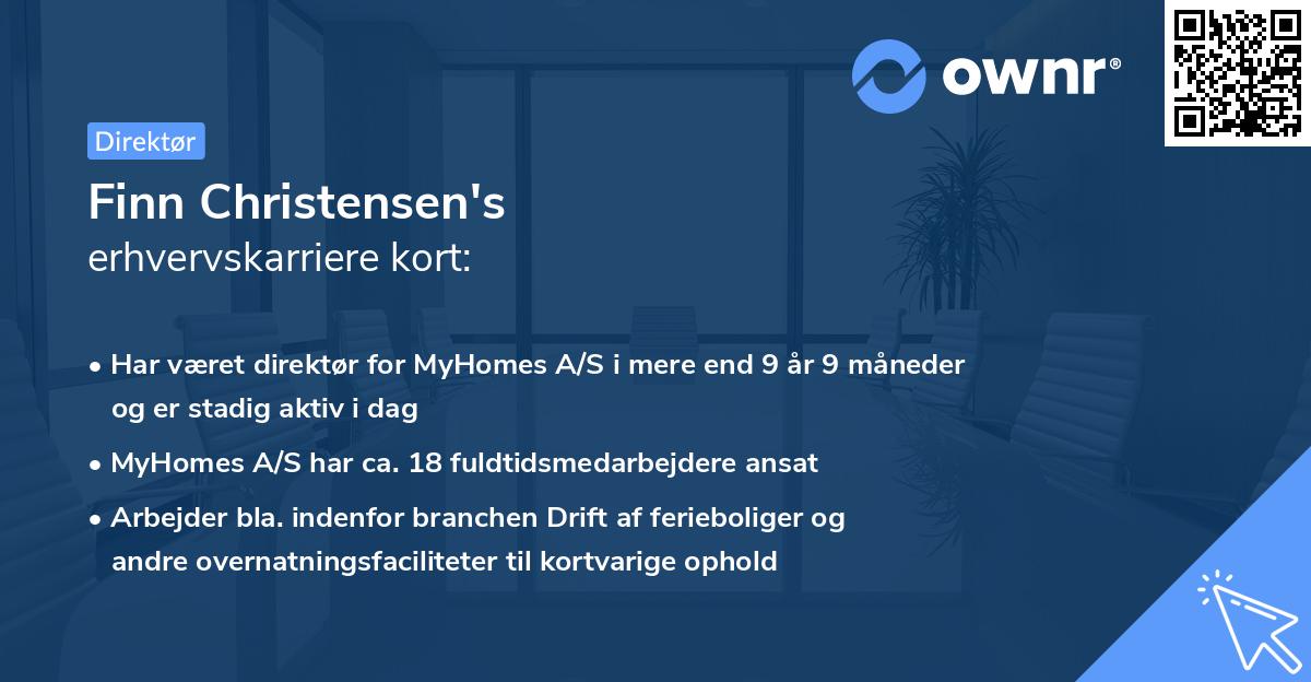 Finn Christensen's erhvervskarriere kort