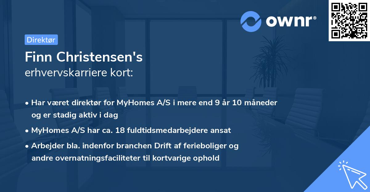 Finn Christensen's erhvervskarriere kort