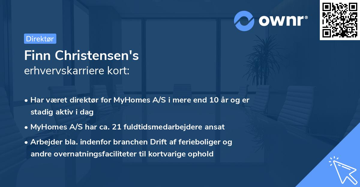 Finn Christensen's erhvervskarriere kort