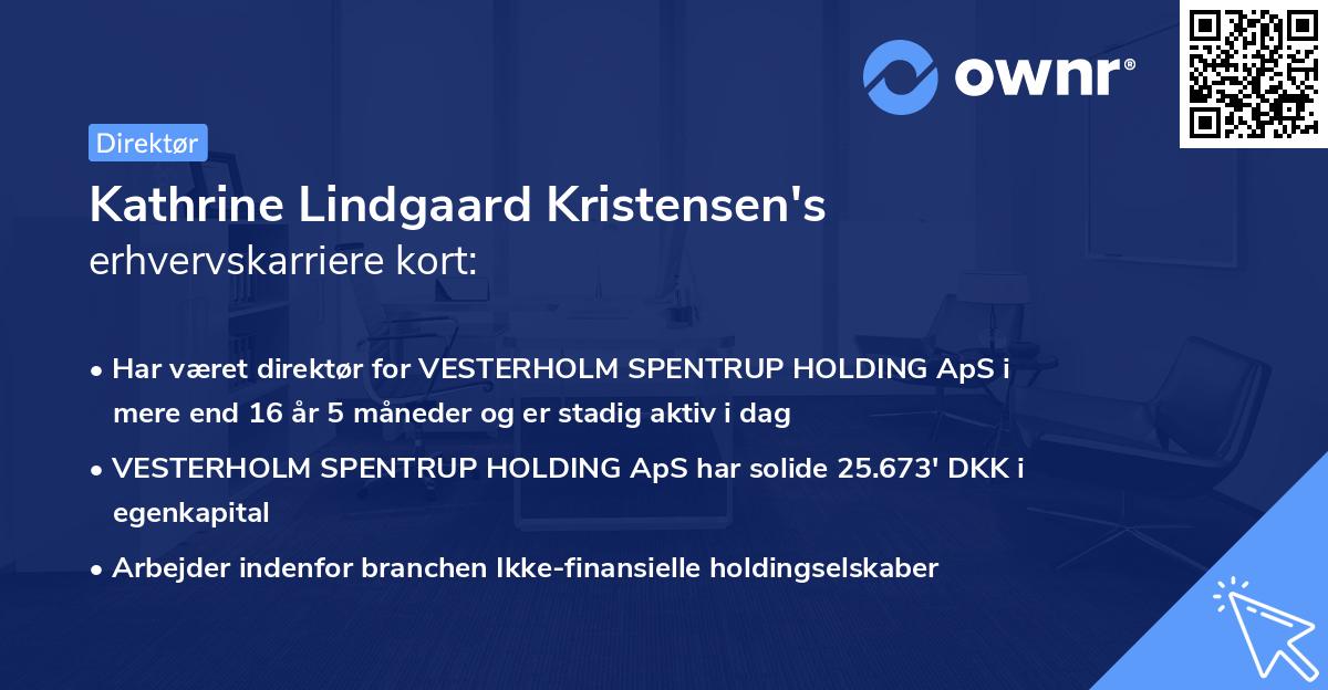 Kathrine Lindgaard Kristensen's erhvervskarriere kort