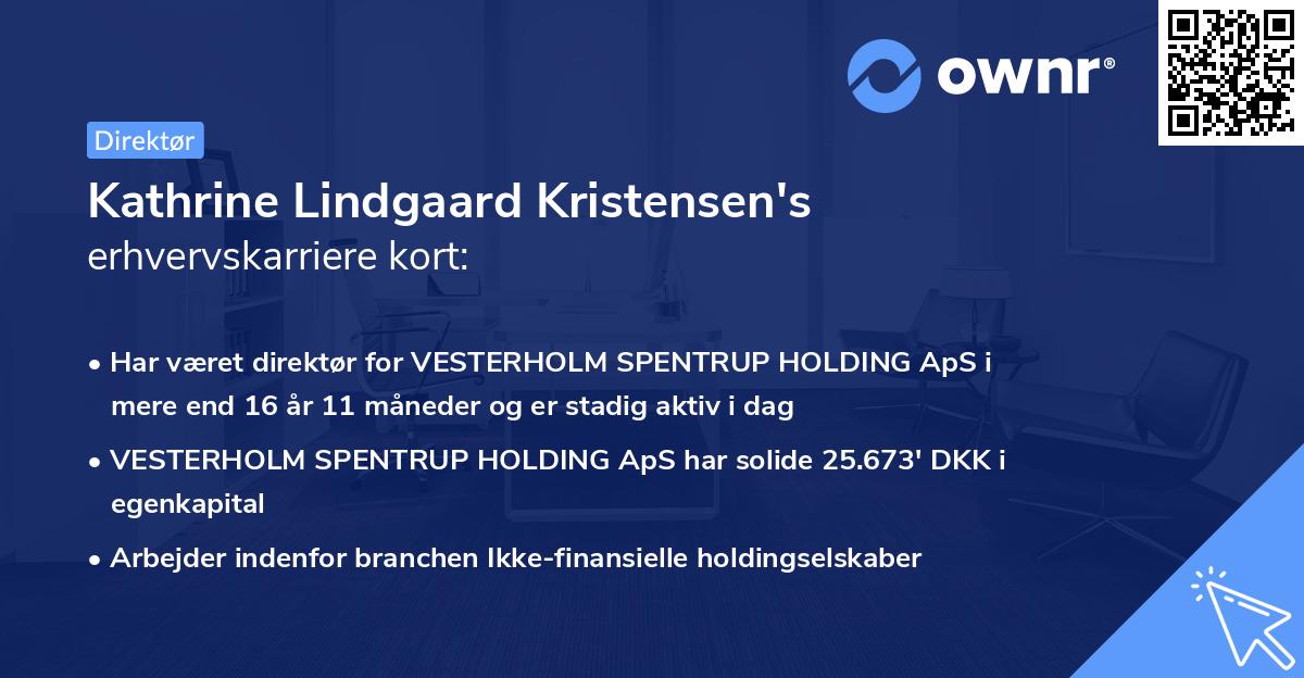 Kathrine Lindgaard Kristensen's erhvervskarriere kort