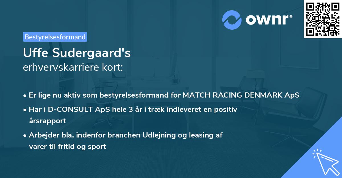 Uffe Sudergaard's erhvervskarriere kort
