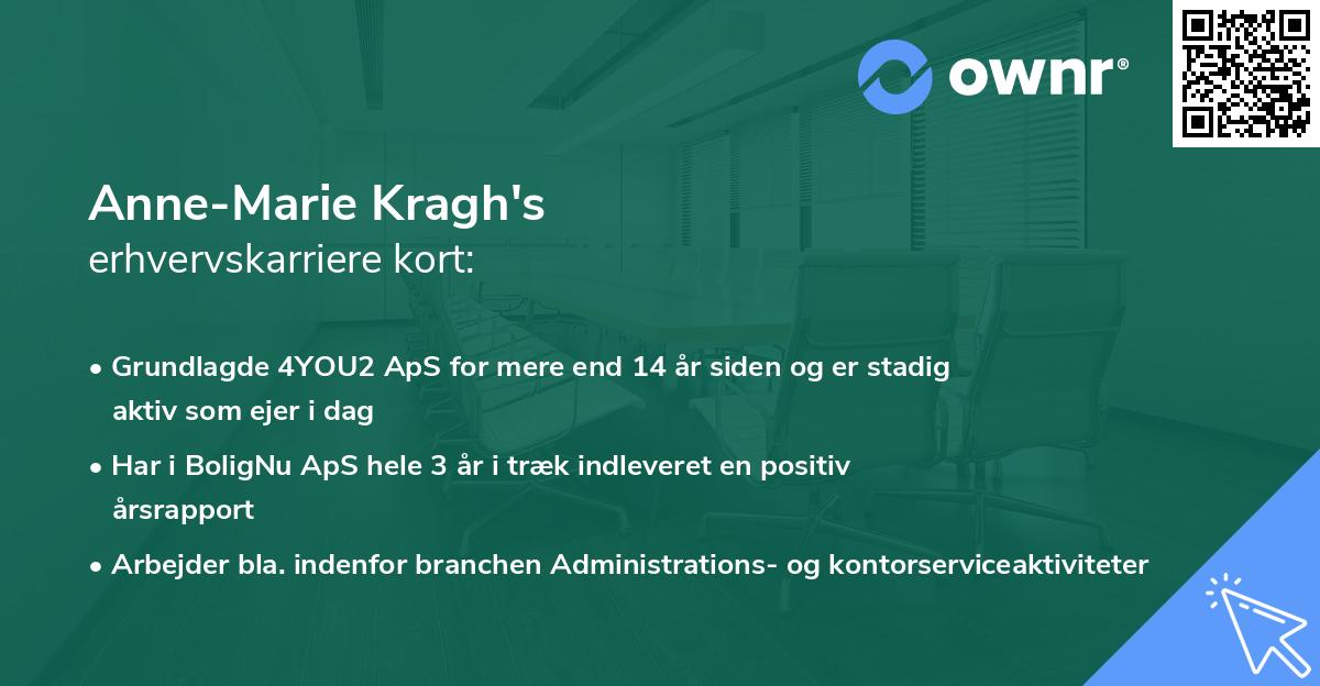 Anne-Marie Kragh's erhvervskarriere kort