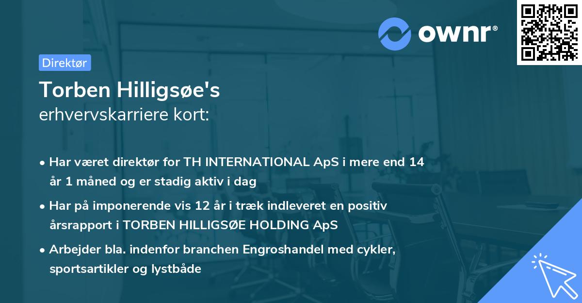 Torben Hilligsøe's erhvervskarriere kort
