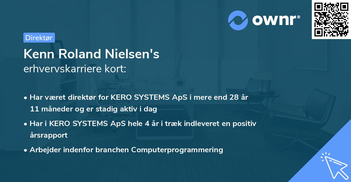 Kenn Roland Nielsen's erhvervskarriere kort