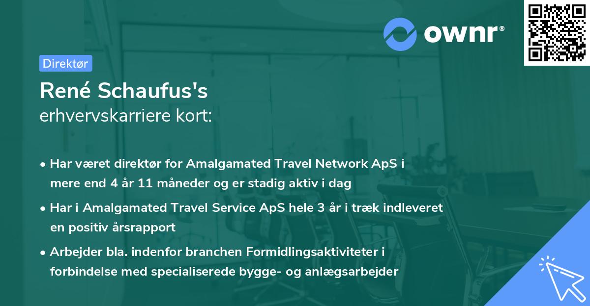 René Schaufus's erhvervskarriere kort