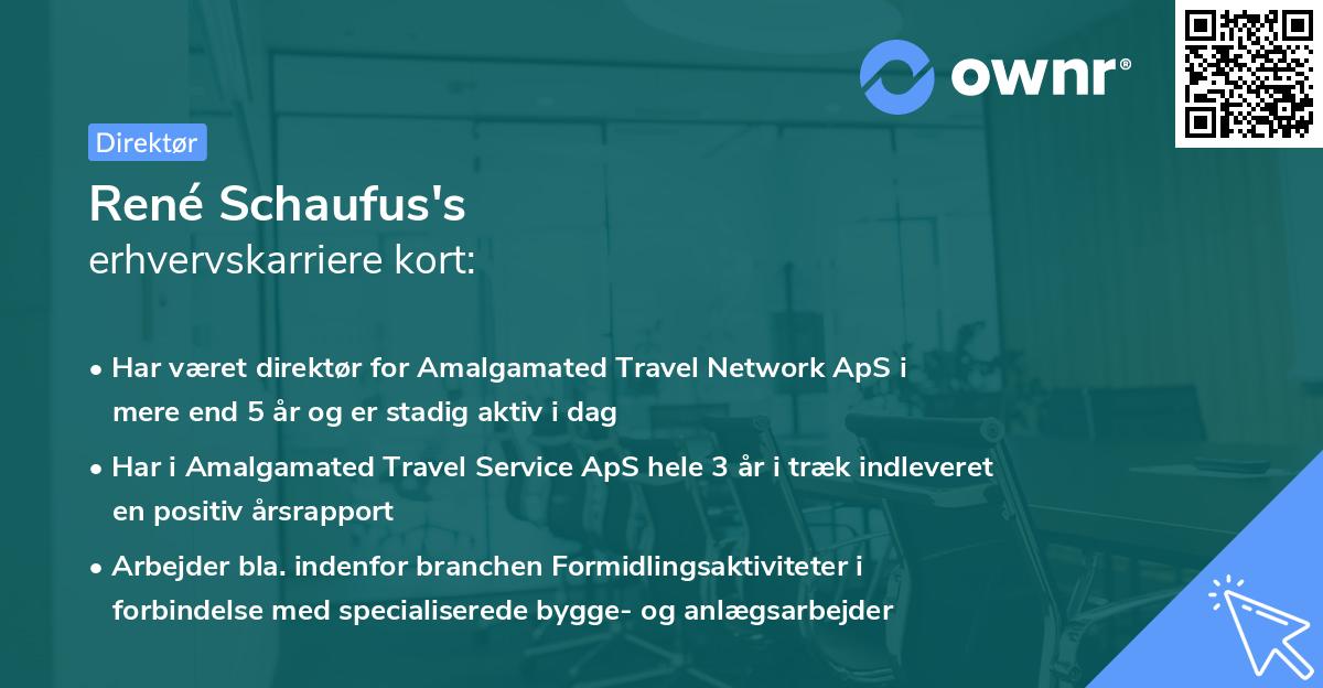 René Schaufus's erhvervskarriere kort