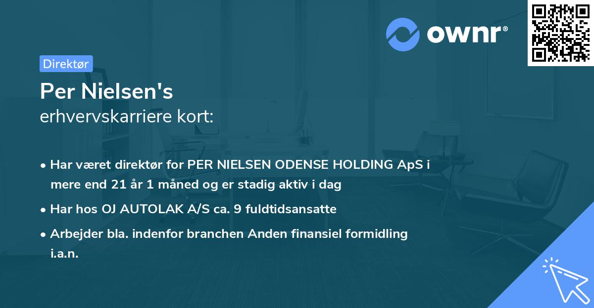 Per Nielsen's erhvervskarriere kort