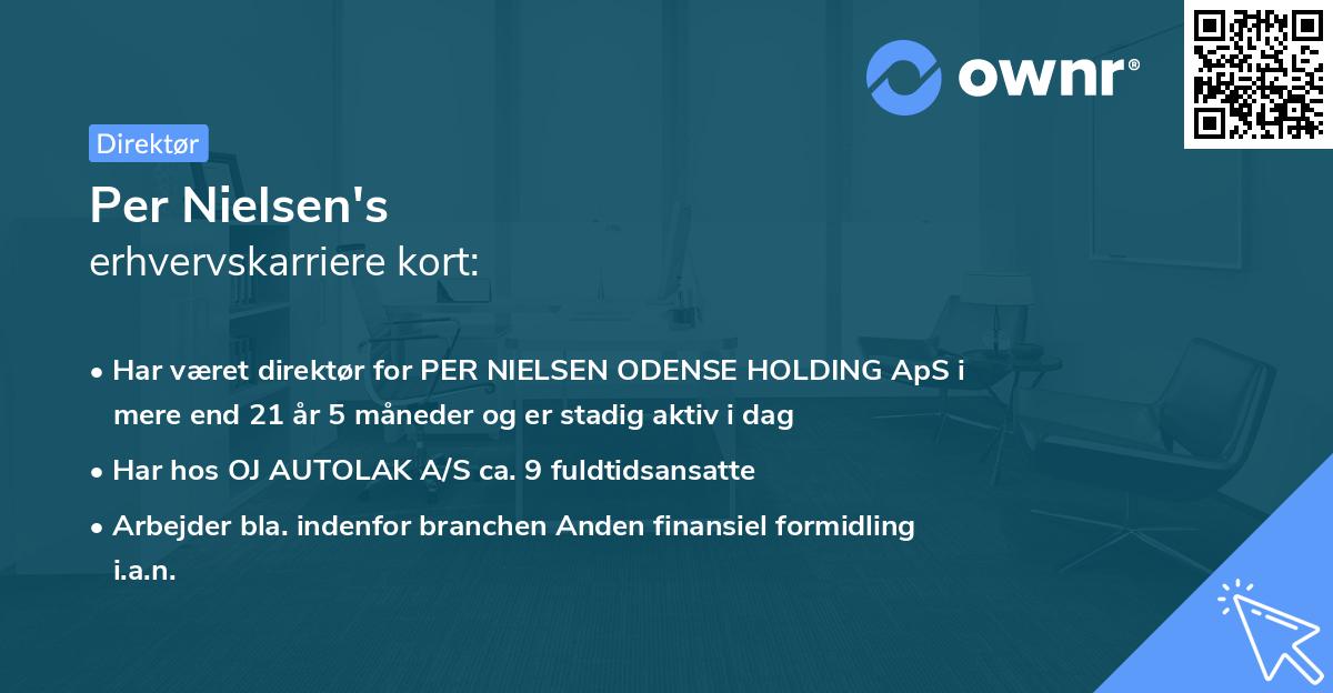 Per Nielsen's erhvervskarriere kort