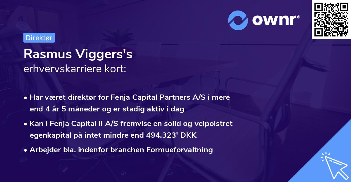 Rasmus Viggers's erhvervskarriere kort