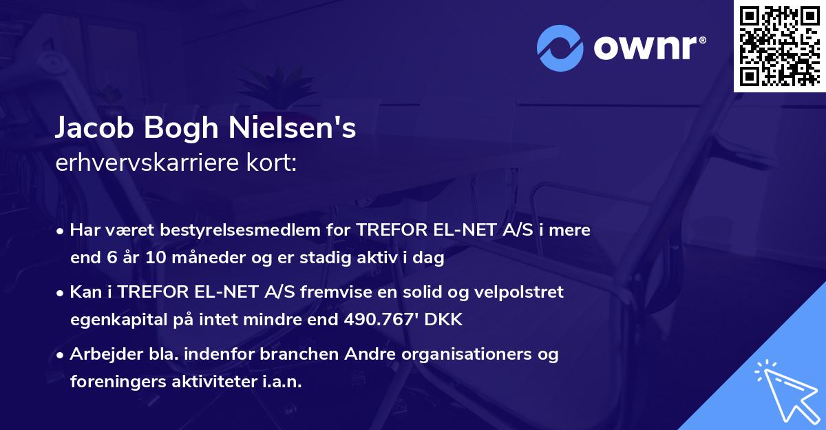 Jacob Bogh Nielsen's erhvervskarriere kort