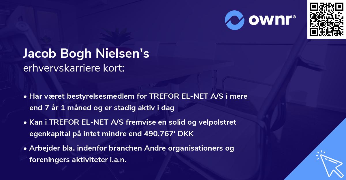 Jacob Bogh Nielsen's erhvervskarriere kort