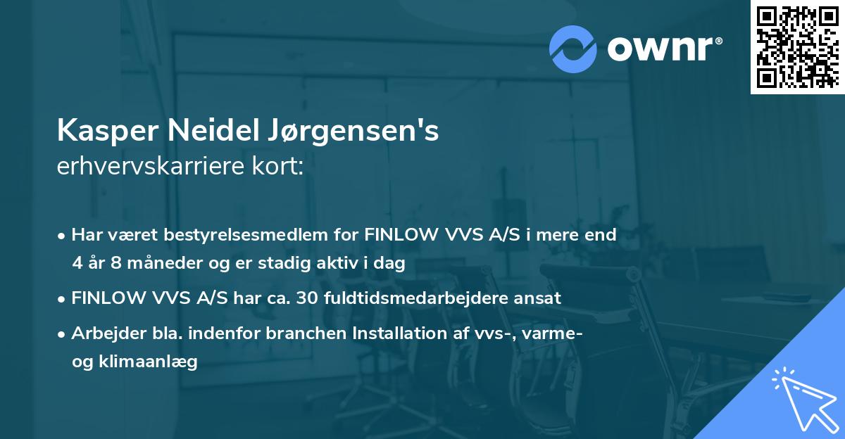 Kasper Neidel Jørgensen's erhvervskarriere kort