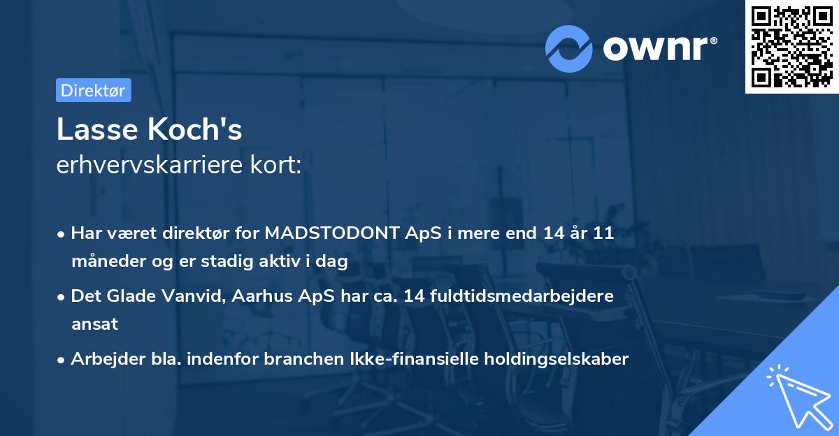 Lasse Koch's erhvervskarriere kort