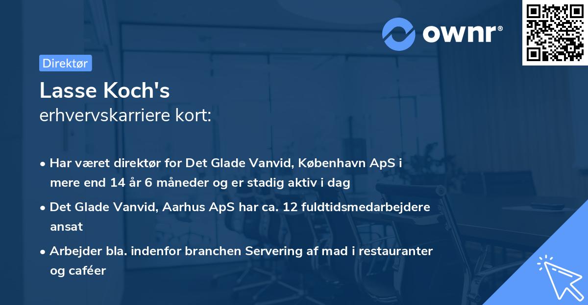Lasse Koch's erhvervskarriere kort