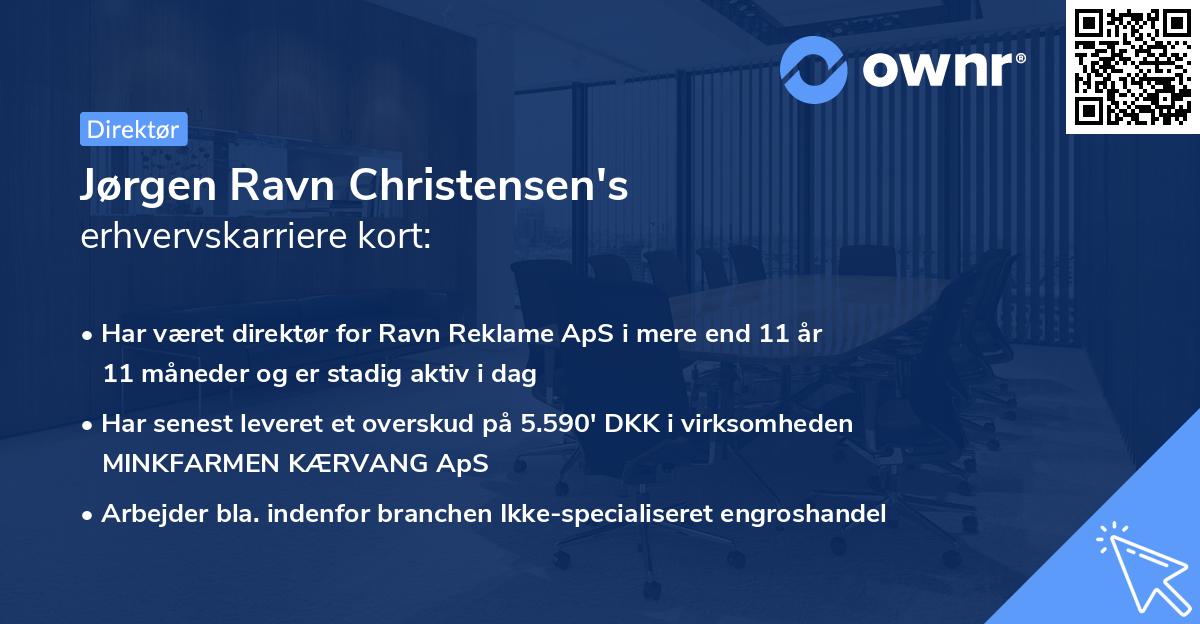 Jørgen Ravn Christensen's erhvervskarriere kort