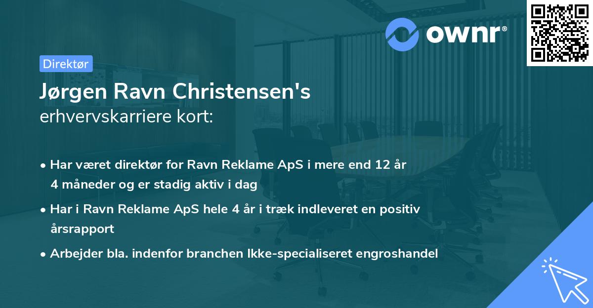 Jørgen Ravn Christensen's erhvervskarriere kort
