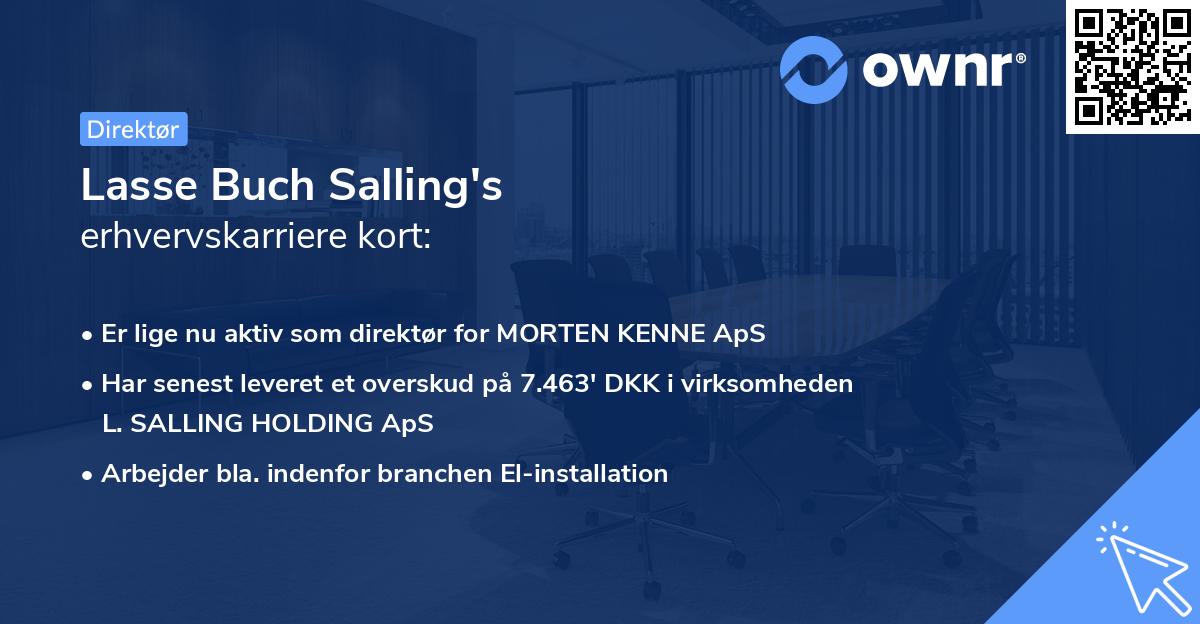Lasse Buch Salling's erhvervskarriere kort