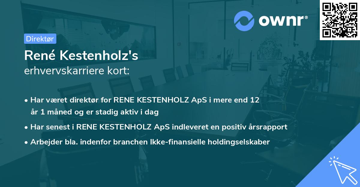 René Kestenholz's erhvervskarriere kort