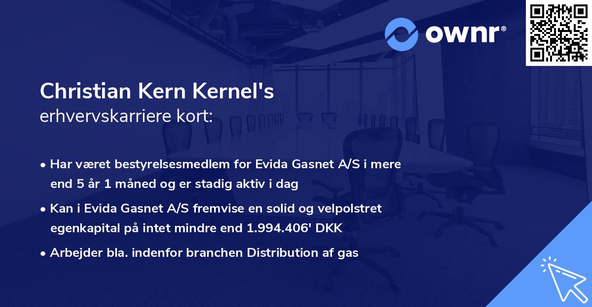 Christian Kern Kernel's erhvervskarriere kort