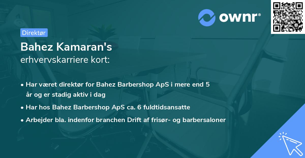 Bahez Kamaran's erhvervskarriere kort