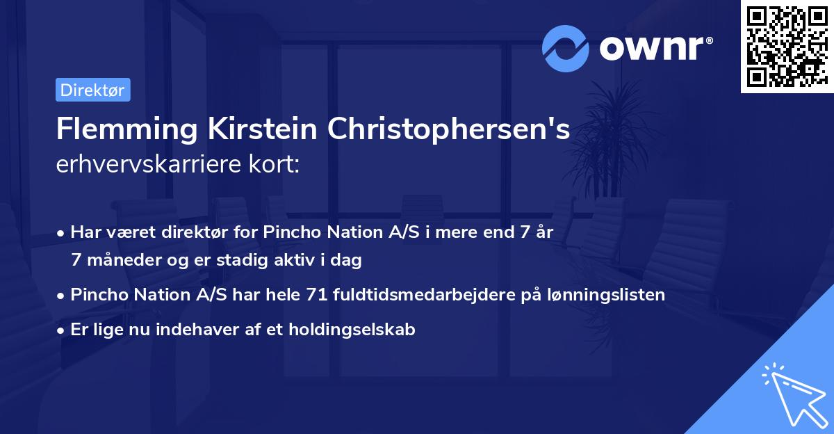 Flemming Kirstein Christophersen's erhvervskarriere kort