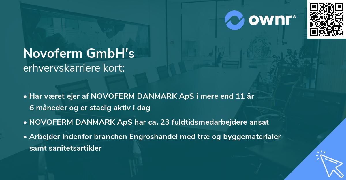 Novoferm GmbH's erhvervskarriere kort