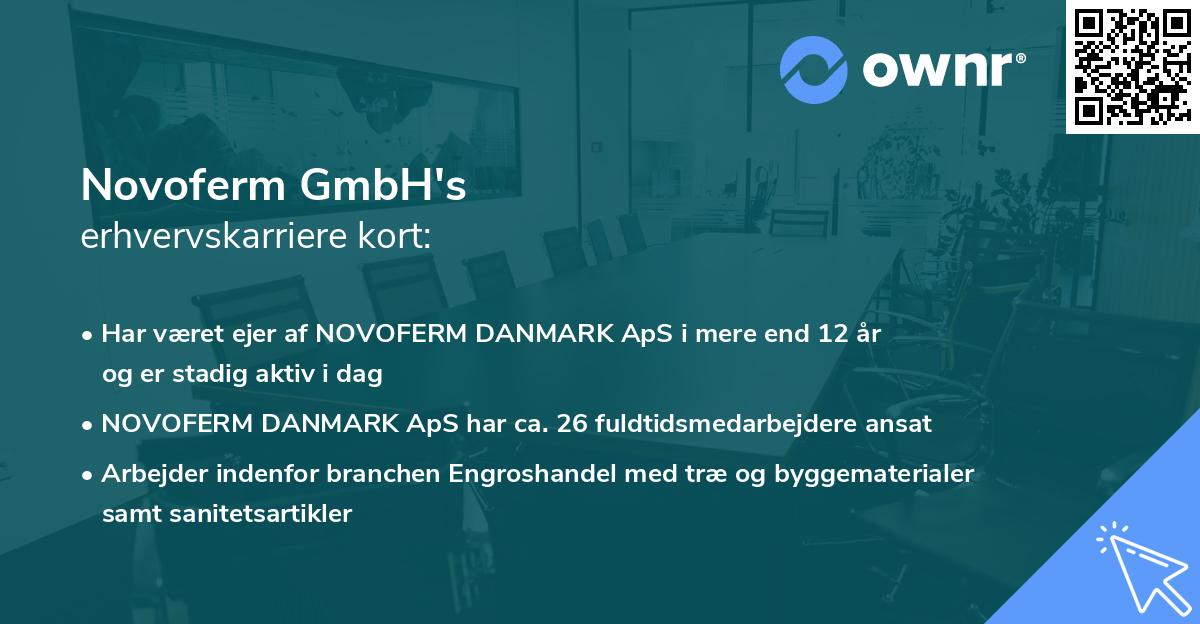Novoferm GmbH's erhvervskarriere kort