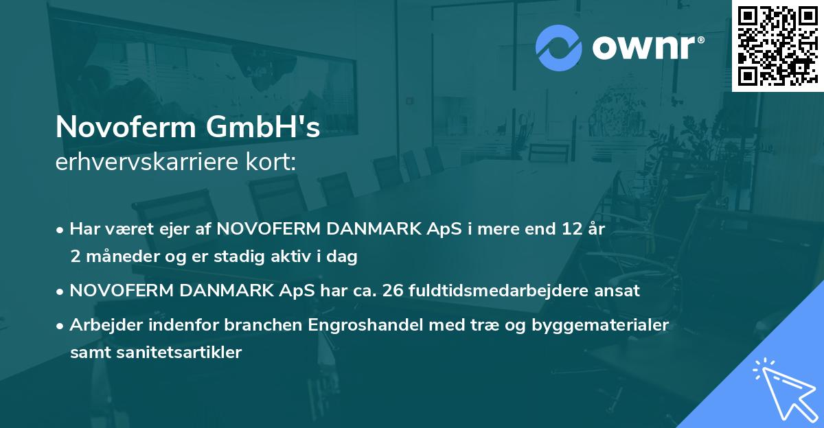 Novoferm GmbH's erhvervskarriere kort