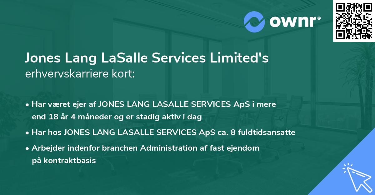 Jones Lang LaSalle Services Limited's erhvervskarriere kort