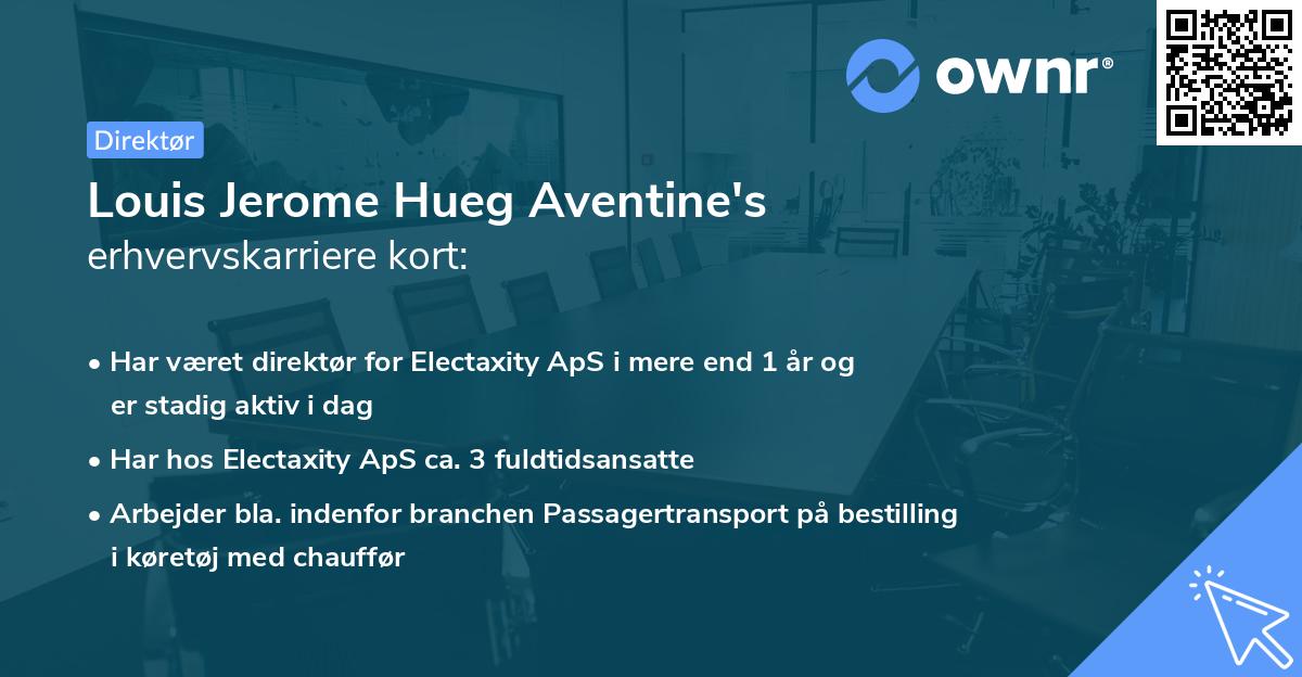 Louis Jerome Hueg Aventine's erhvervskarriere kort