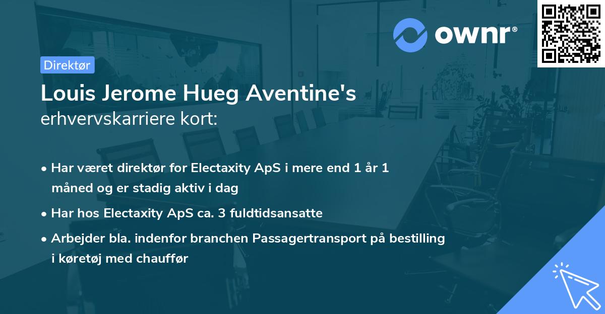 Louis Jerome Hueg Aventine's erhvervskarriere kort