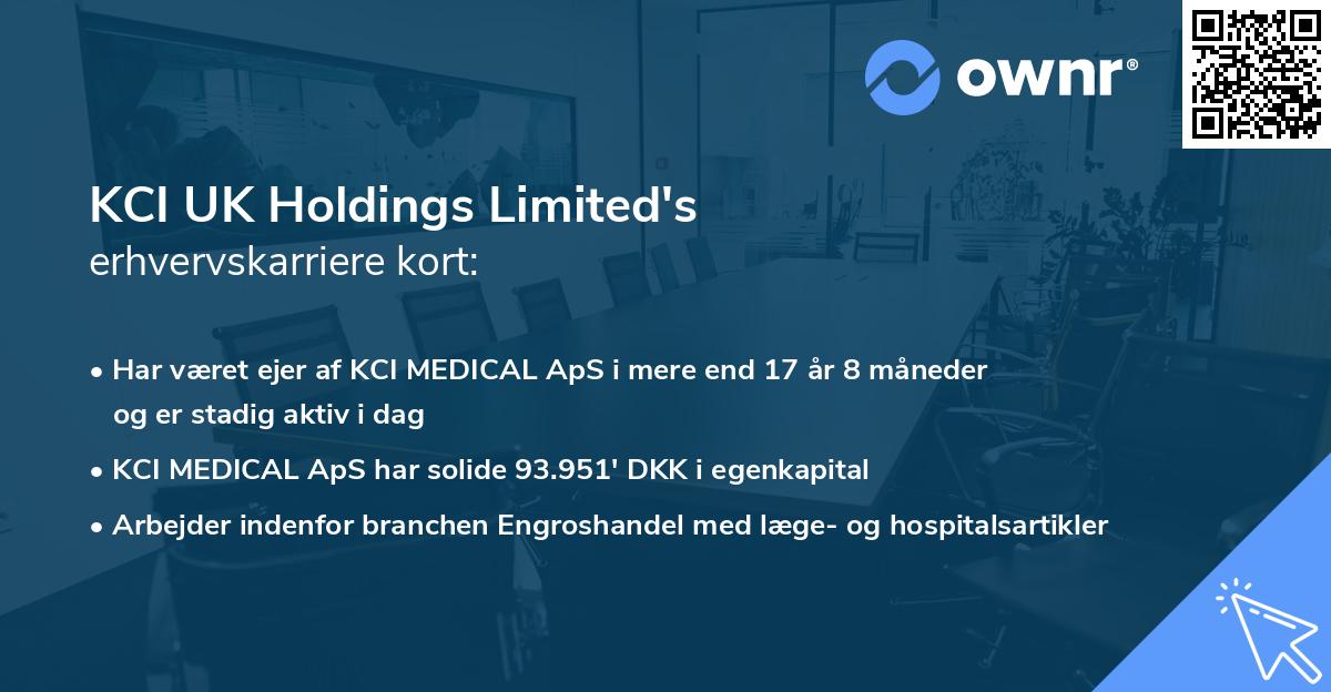 KCI UK Holdings Limited's erhvervskarriere kort