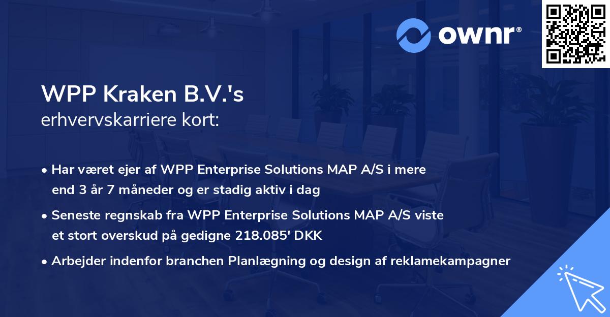 WPP Kraken B.V.'s erhvervskarriere kort