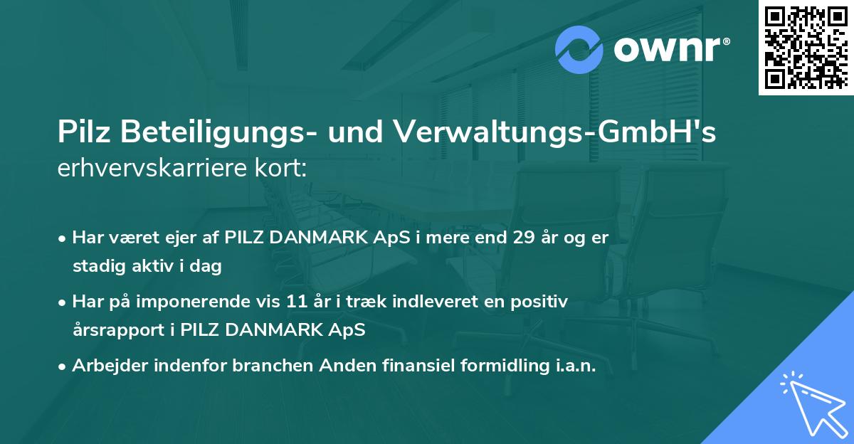 Pilz Beteiligungs- und Verwaltungs-GmbH's erhvervskarriere kort
