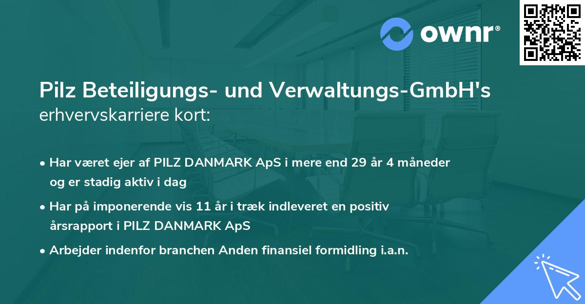 Pilz Beteiligungs- und Verwaltungs-GmbH's erhvervskarriere kort