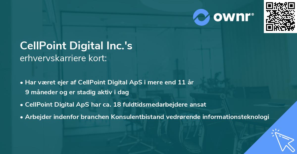 CellPoint Digital Inc.'s erhvervskarriere kort