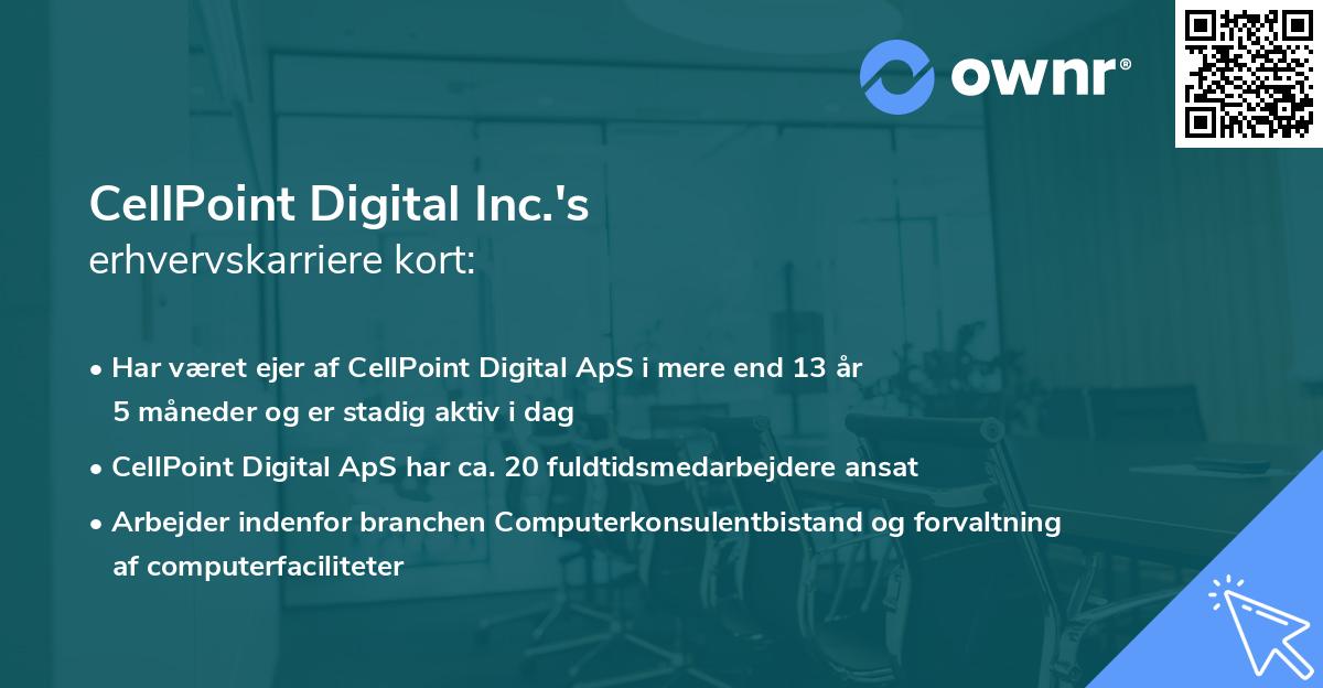 CellPoint Digital Inc.'s erhvervskarriere kort