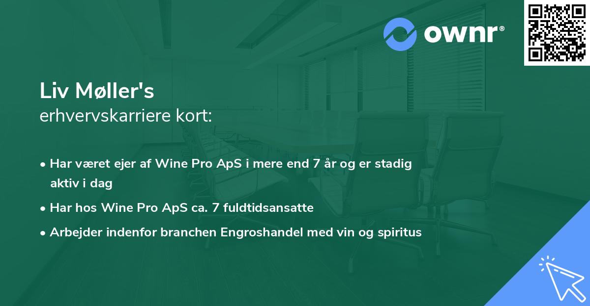 Liv Møller's erhvervskarriere kort