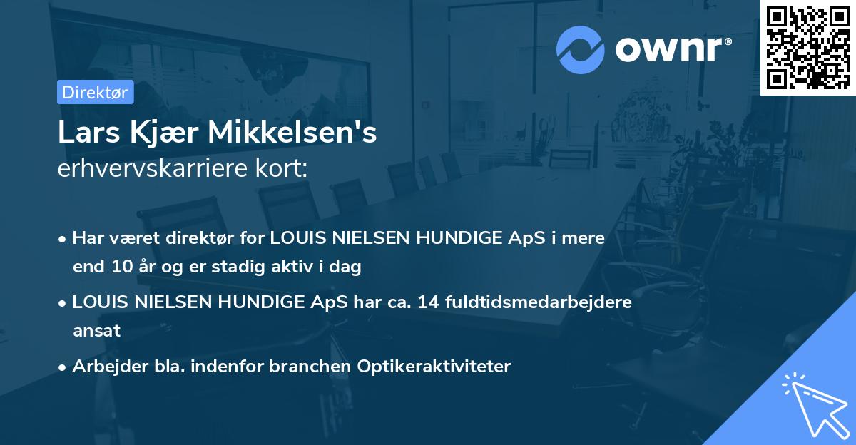 Lars Kjær Mikkelsen's erhvervskarriere kort