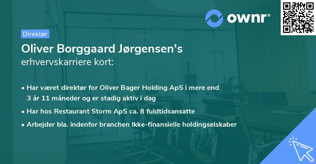 Oliver Borggaard Jørgensen's erhvervskarriere kort