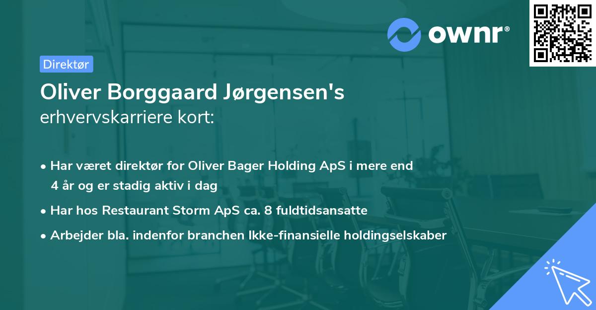 Oliver Borggaard Jørgensen's erhvervskarriere kort